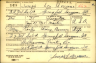 Joseph Leo Brewer WW2 Draft Card Front